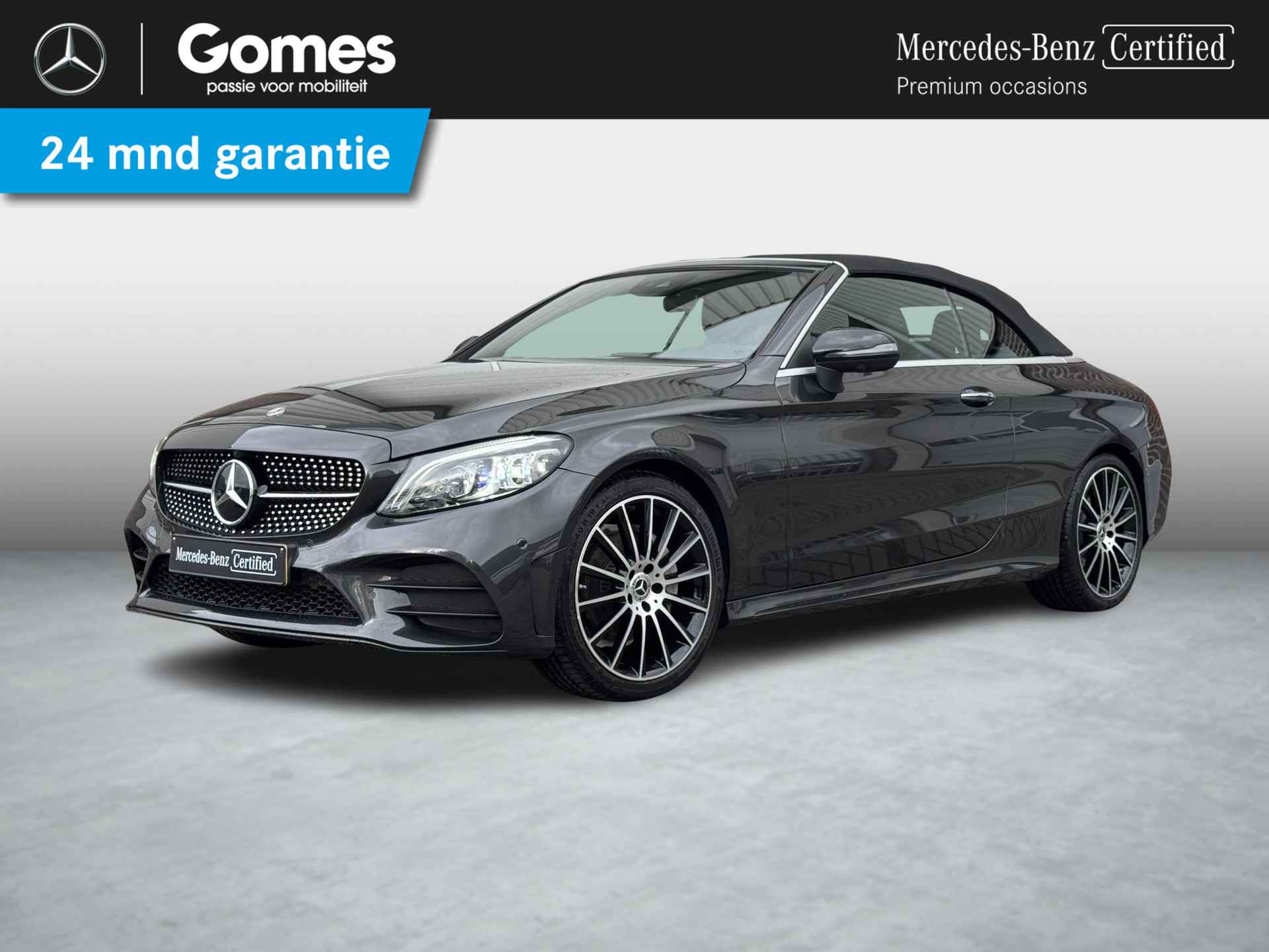 Mercedes-Benz C-Klasse Cabrio 200 AMG | Burmester | Zwart Leder |